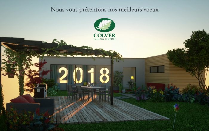 Colver Parcs et Jardins vous présente ses meilleurs voeux 2018