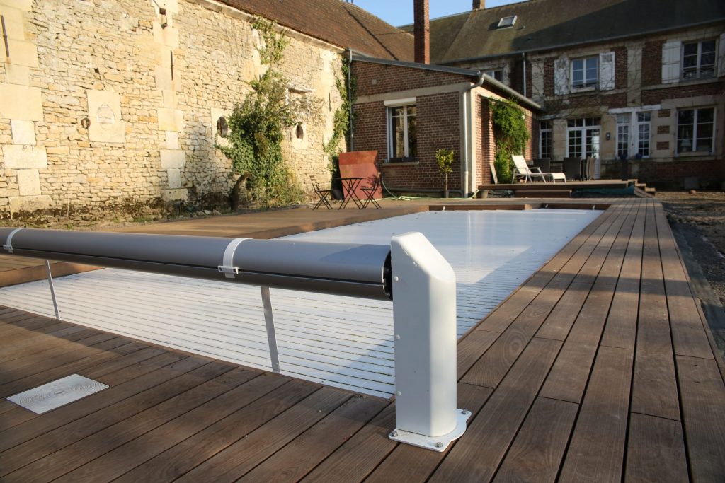 COLVER piscine jardin aménagement paysager terrasse bois