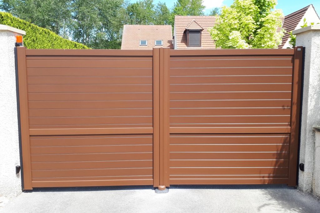 Colver createur jardin paysagiste oise compiegne portail aluminium corten automatique