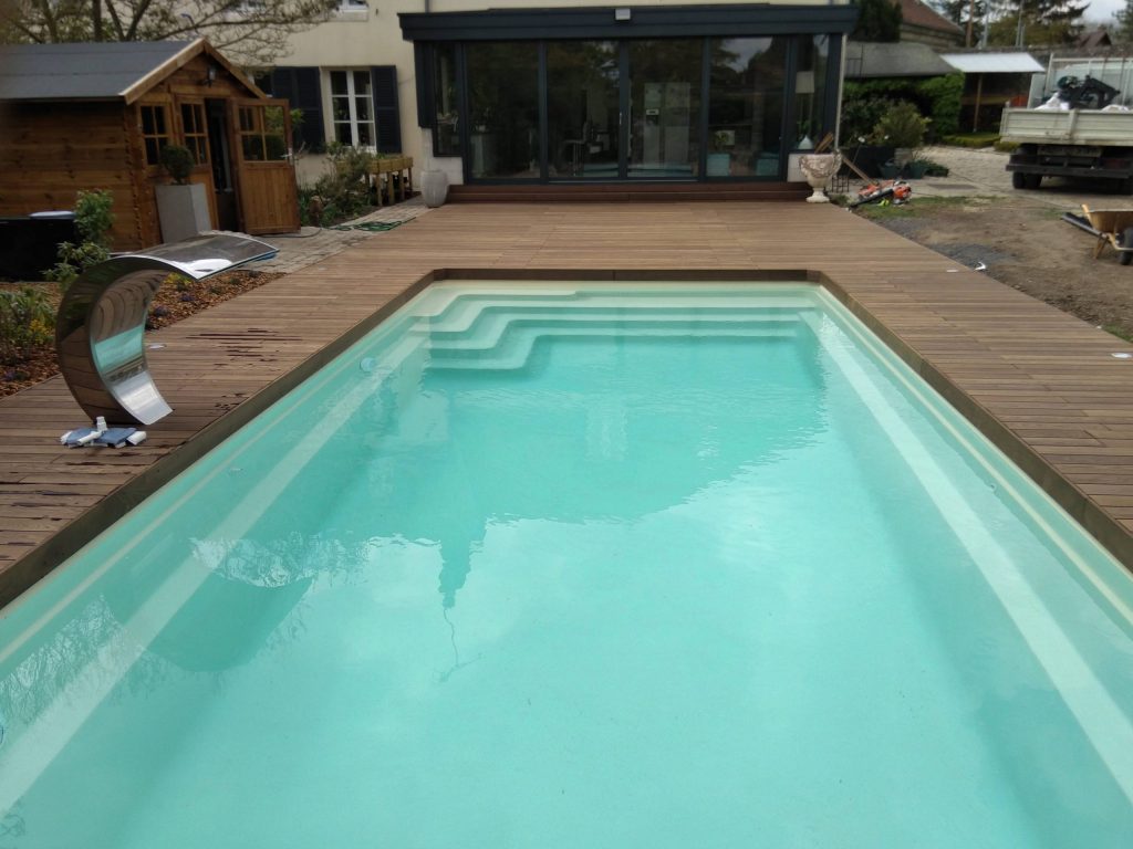 COLVER piscine plage bois