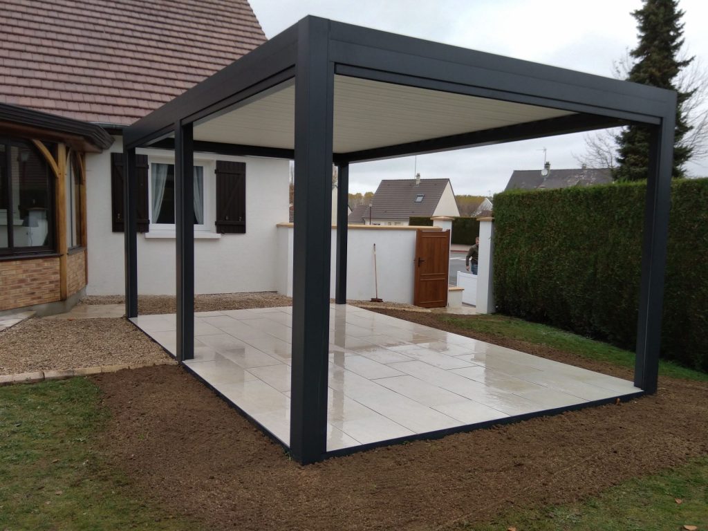 Colver createur jardin paysagiste oise compiegne pergola bioclimatique aluminium