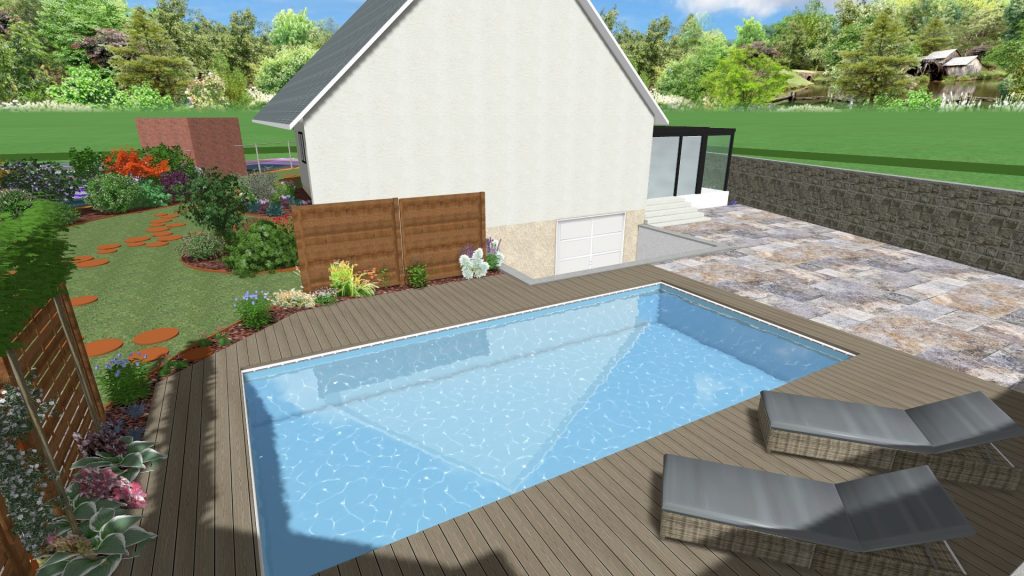 Colver createur jardin paysagiste oise compiegne noyon conception amenagement plage piscine massifs