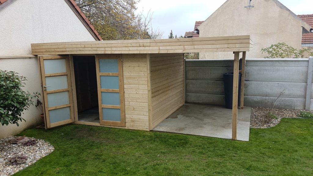Colver créateur jardin paysagiste oise noyon compiègne abri auvent bucher abrité