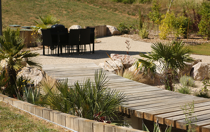 un aménagement de jardin méditerranéen