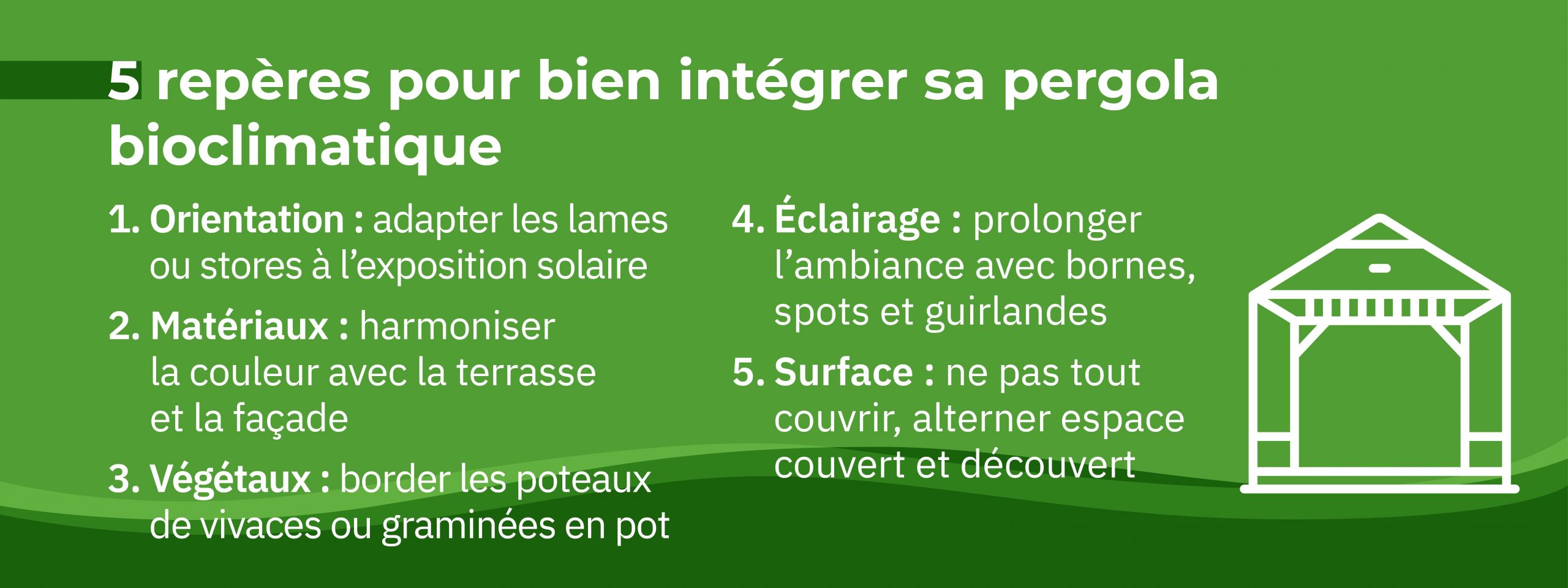 conseils pour intégrer une pergola dans son jardin